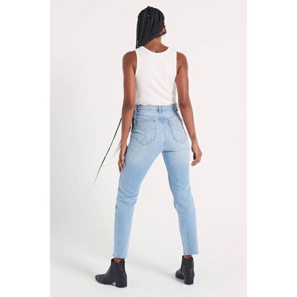 NWT ROLLA'S X SOFIA RICHIE Dusters High Rise Slim Straight Jeans in Old Stone - Picture 6 of 16